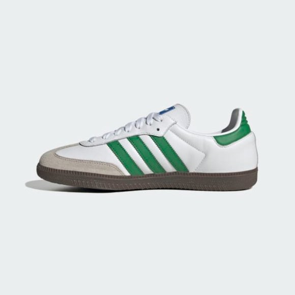 Adidas Samba OG Low Mens Casual Shoes White Green IG1024 NEW Multi Sz - Picture 4 of 10